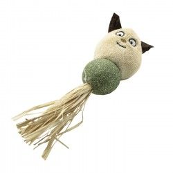 Peluche chat avec boule d'herbe à chat