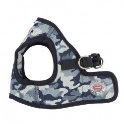 Harnais veste BOBBY camouflage bleu - PUPPIA®