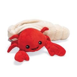 Peluche de fouille crabe et coquillage