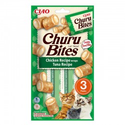 Friandises moelleuses wrap CHURU BITES pour chats - INABA
