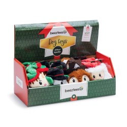 Petites peluches de Noël (lutin, bonhomme de neige, renne, Père Noël) | Jouet chien et chat | Grossiste animalerie
