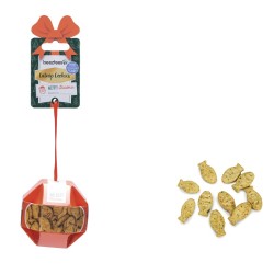 Boule de Noël friandises chat poulet et thon, Catnip Cookies 30 g | Grossiste animalerie