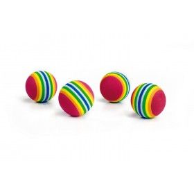 Sachet de 4 balles multicolores