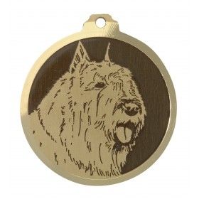 Médaille gravée en laiton Bouvier des flandres oc