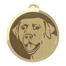 Médaille gravée en laiton Labrador